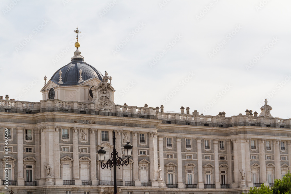 Royal Palace at Madrid Spain - architecture background