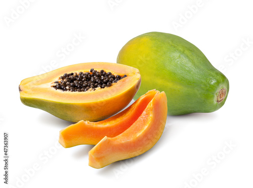 Cuadro en lienzo papaya