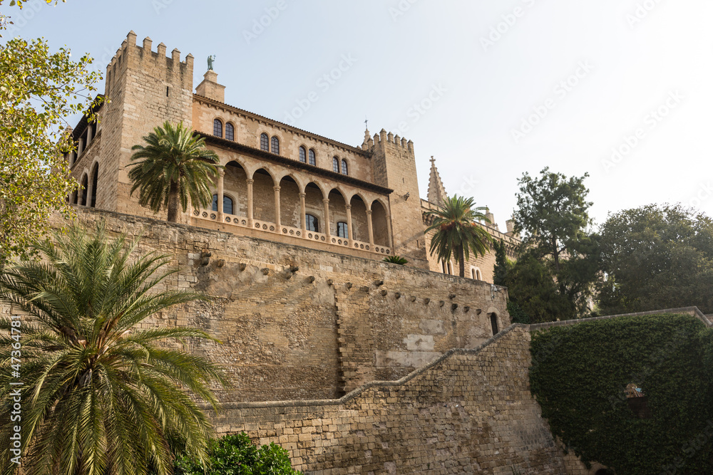 Almudaina  of Palma de Mallorca in Majorca Balearic island
