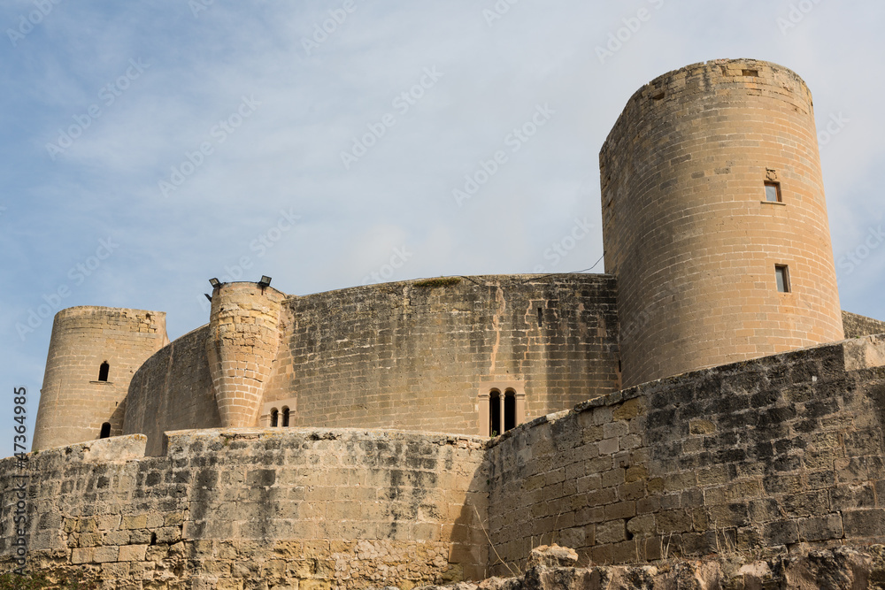 Bellver Castle Castillo tower in Majorca at Palma de Mallorca Ba Bellver Castle Castillo tower in Majorca at Palma de Mallorca Ba