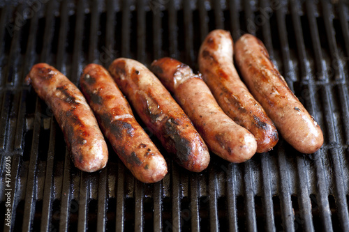 Grilled sausages