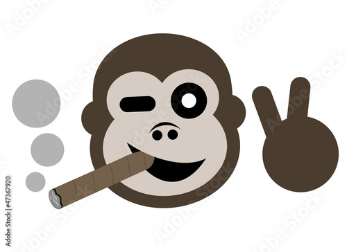 Happy gorilla