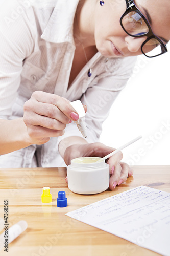 making cosmetics