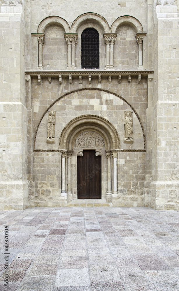 Romanesque church door