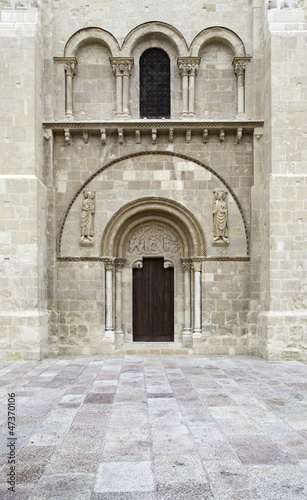 Romanesque church door