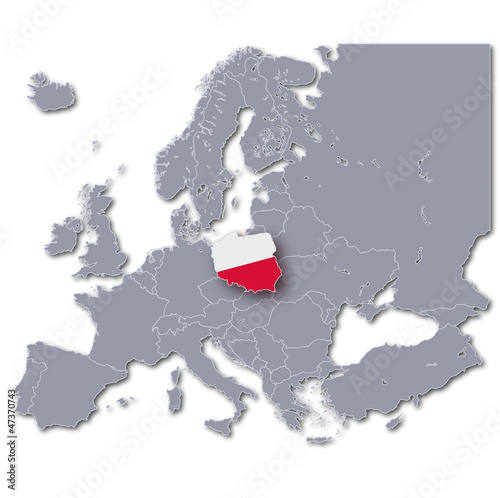 Europakarte Polen