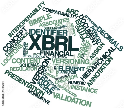 Word cloud for XBRL