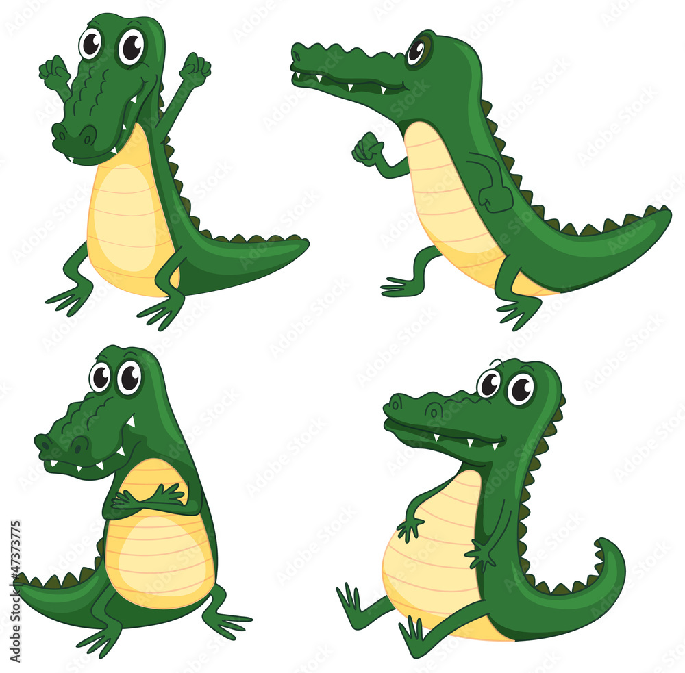 Naklejka premium crocodiles