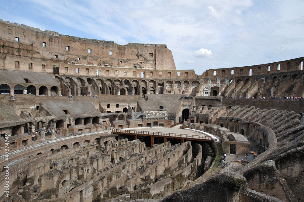 Interior of Rome Colosseum