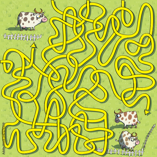 Cows Maze Game