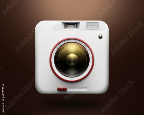 White camera icon