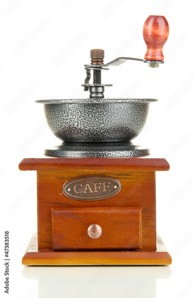 Coffee grinder isolated on white Coffee grinder isolated on white