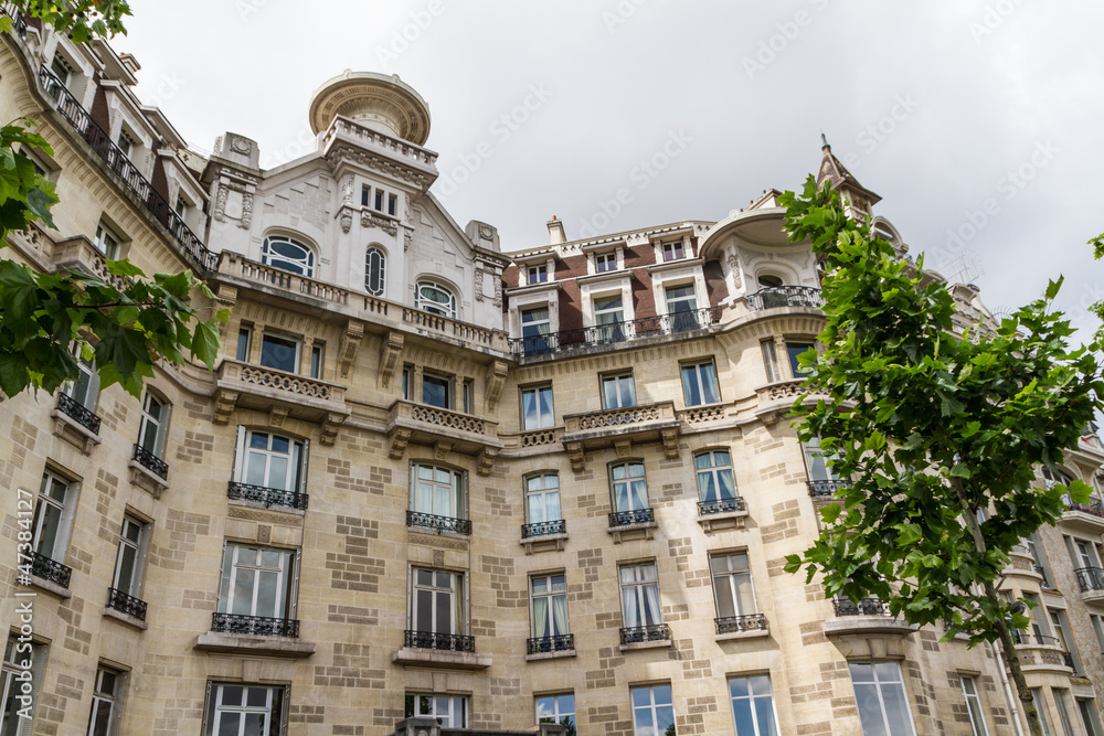 beautiful Parisian streets view paris,france Europe