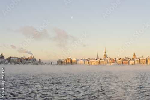 Photography Stockholm Old Town on a sunny winter morning