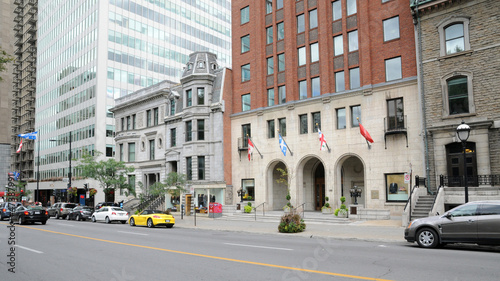 Quebec, Sherbrooke ouest street in Montreal photo