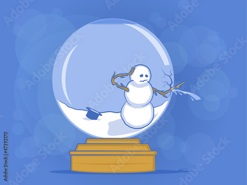 Broken Snow Globe Illustration