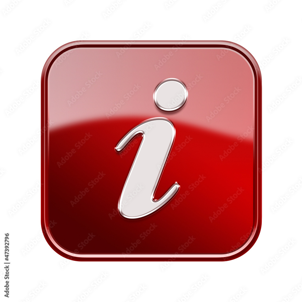 Information icon dark red, isolated on white background Information icon dark red, isolated on white background
