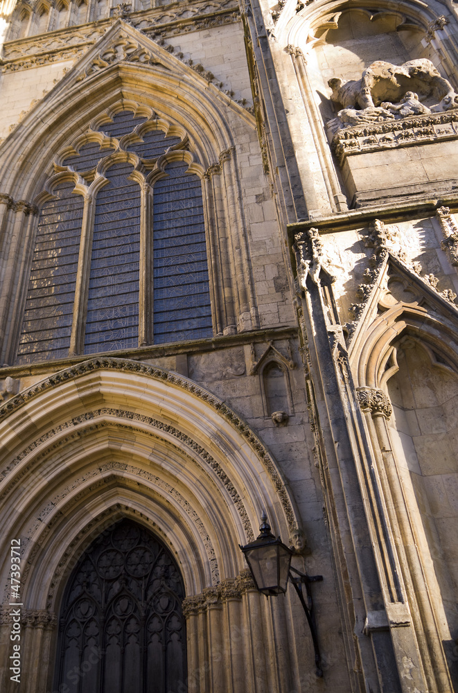 York Minster is a Gothic Cathedral In York England York Minster is a Gothic Cathedral In York England