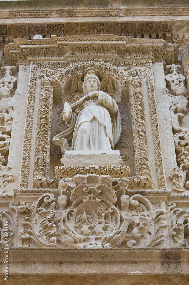 Basilica Cathedral of St. Agata. Gallipoli. Puglia. Italy.