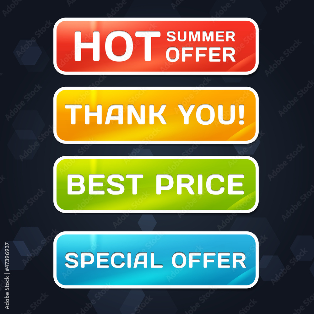 Vector Stickers Set Vector Stickers Set