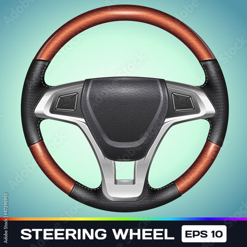 Realistic Vector Steering Wheel