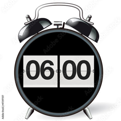 Wecker retro - Uhrzeit 06:00