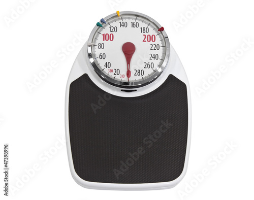Old Weight Scale Isolated w...