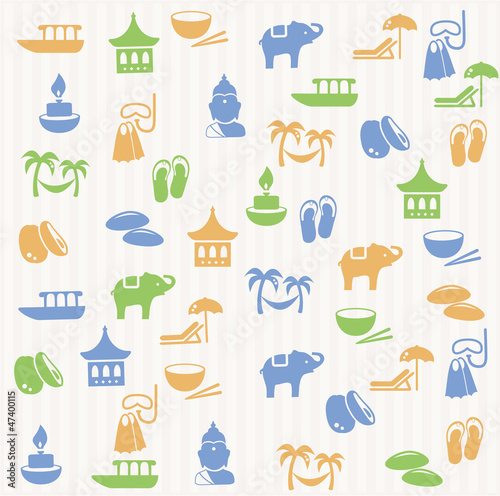 Thai seamless pattern