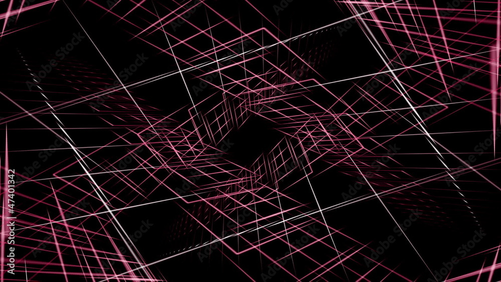 futuristic technology video - stripe object – loop HD