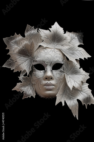 Fototapeta Venetian mask on black background