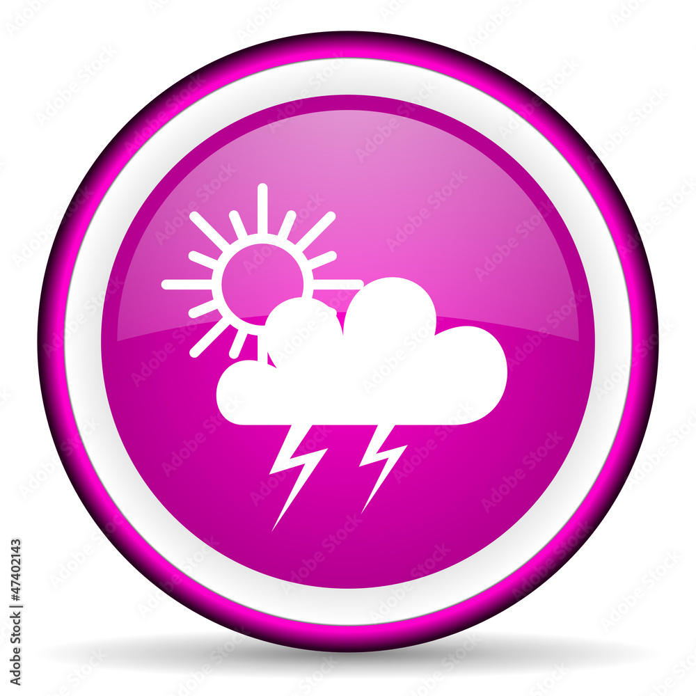weather violet glossy icon on white background weather violet glossy icon on white background
