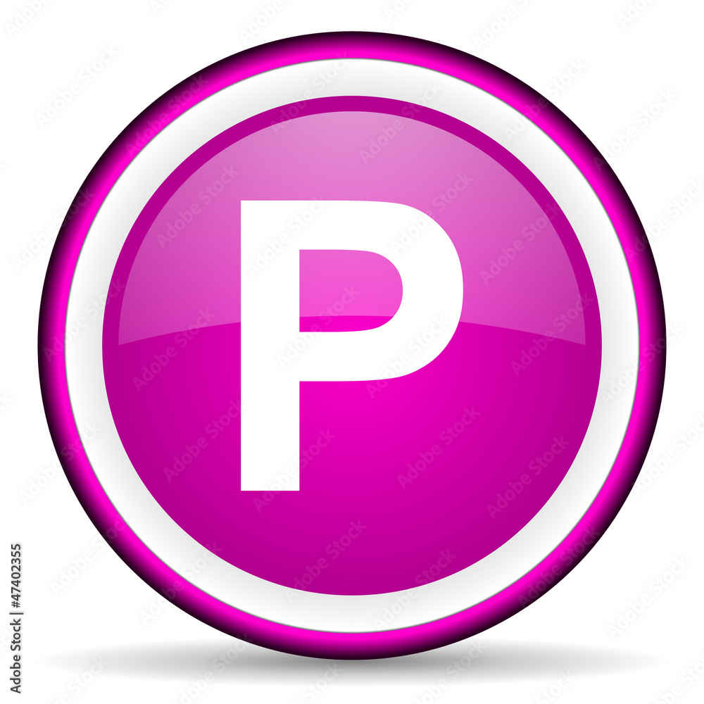 park violet glossy icon on white background park violet glossy icon on white background