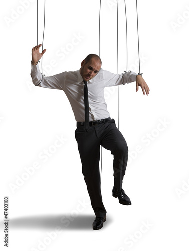 Photography Controlled businessman