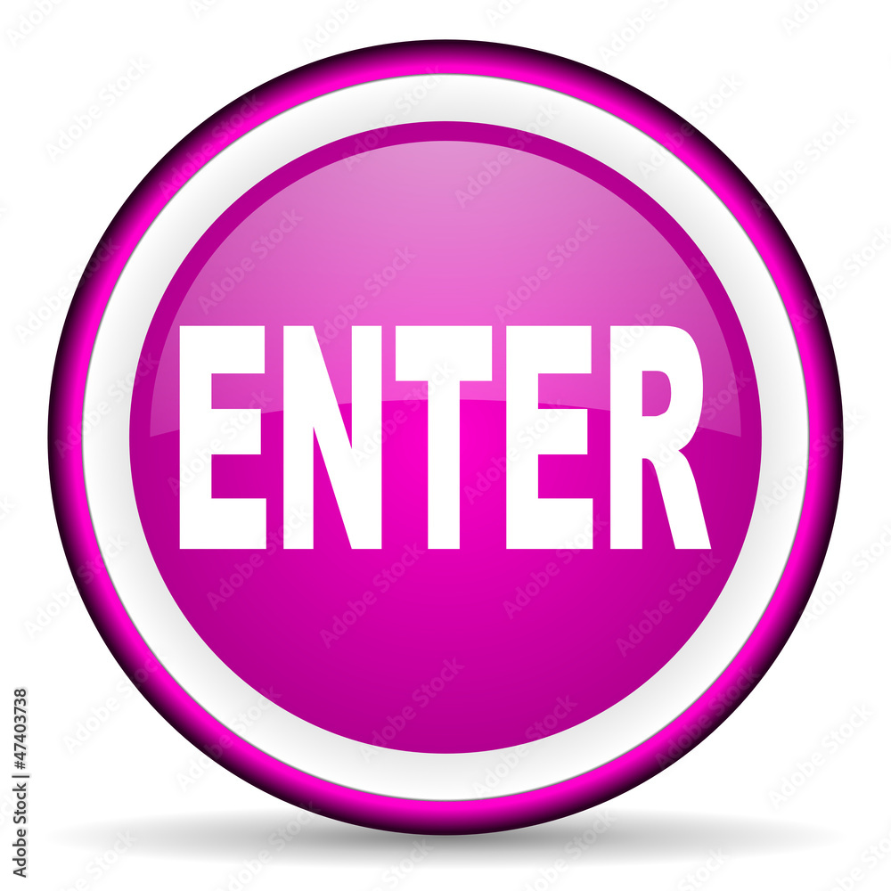 enter violet glossy icon on white background enter violet glossy icon on white background