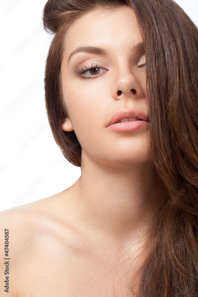Fototapeta premium beautiful brunette portrait
