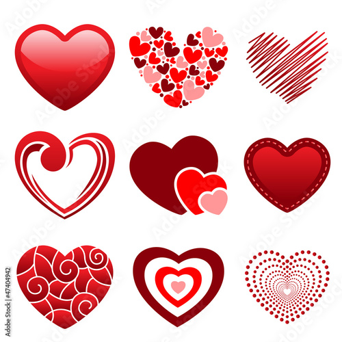 Heart icons