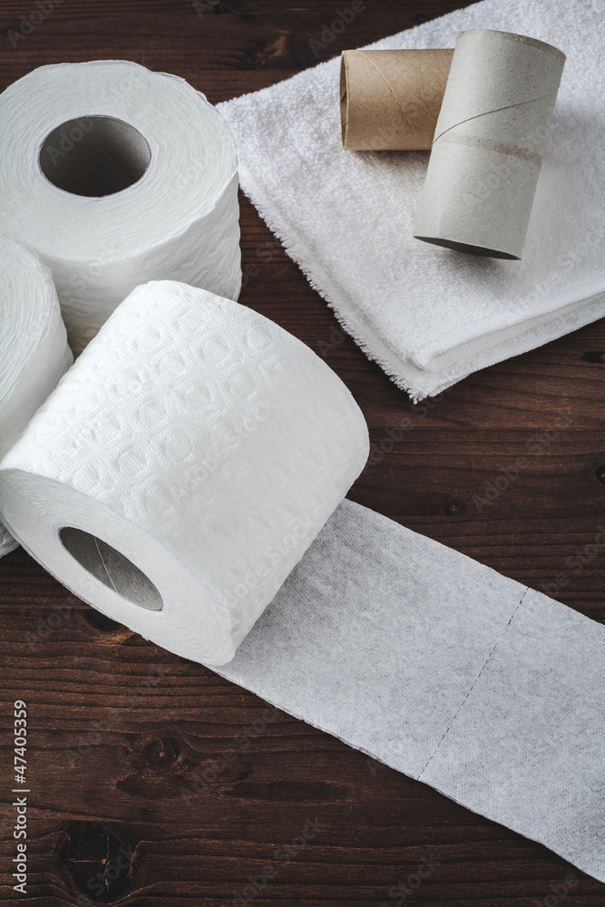 Fototapeta premium paper toilet rolls