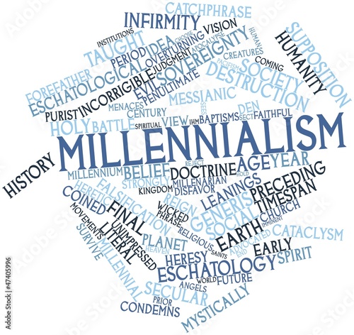 Word cloud for Millennialism photo