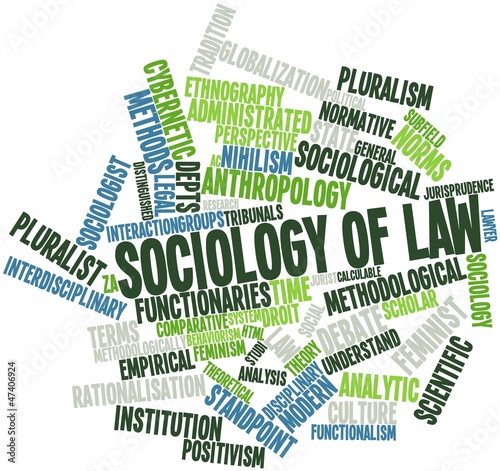 Word cloud for Sociology of law