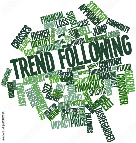 Word cloud for Trend following photo