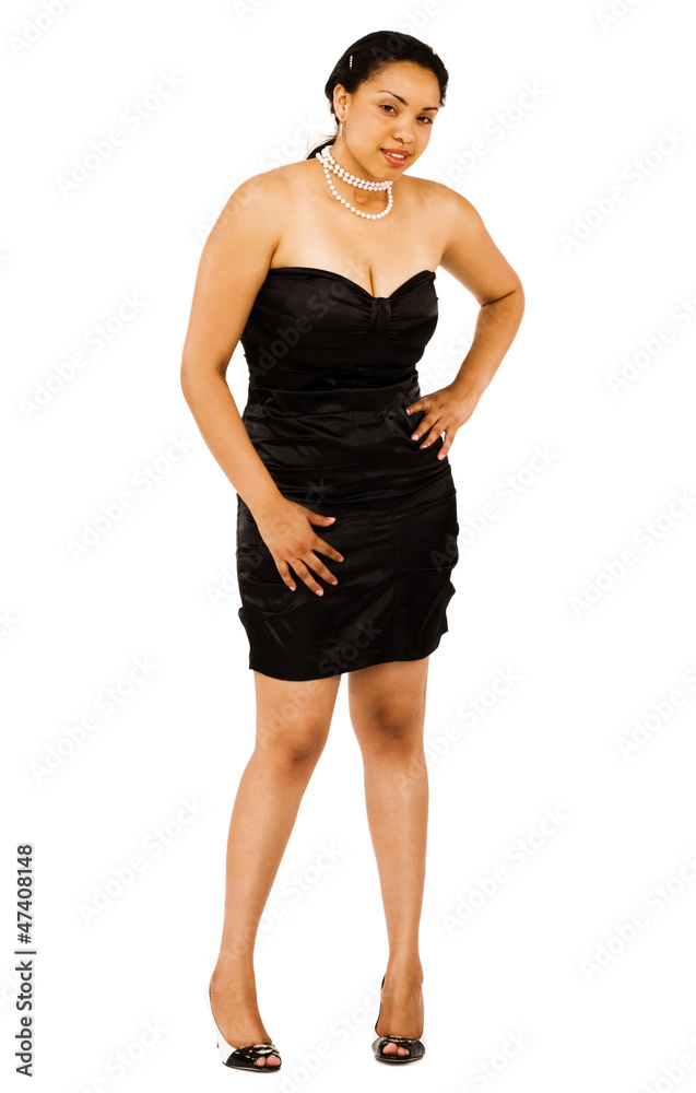 Confident woman posing