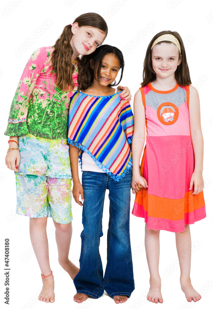Three Girls Standing Together Three Girls Standing Together