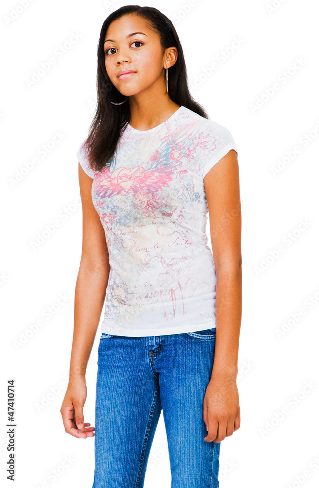 Portrait Of Teenage Girl Posing Portrait Of Teenage Girl Posing
