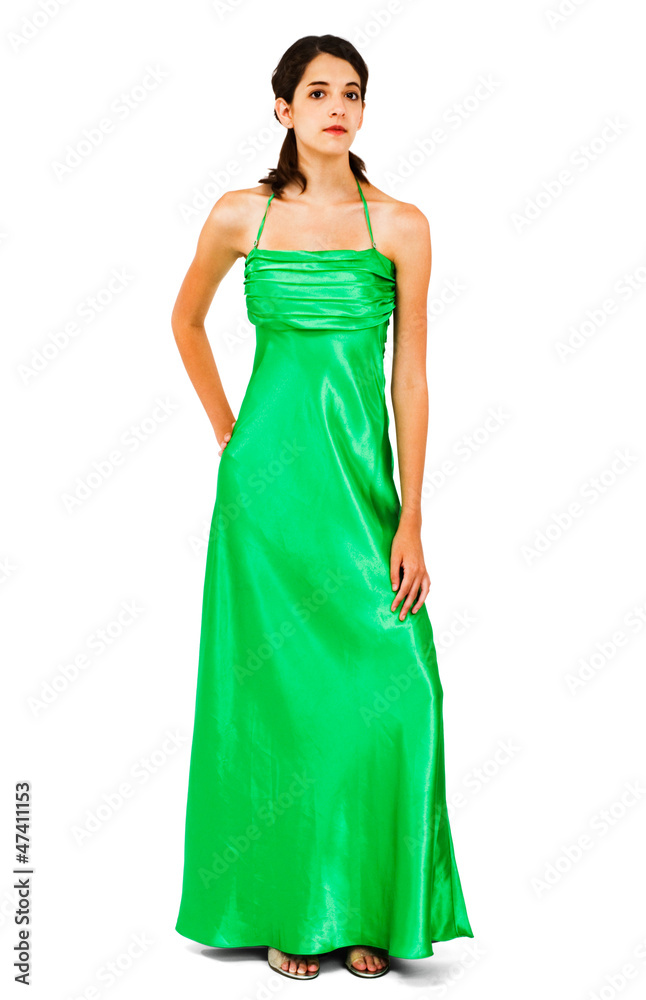 Confident woman posing