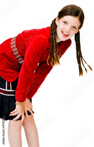 Portrait of girl posing