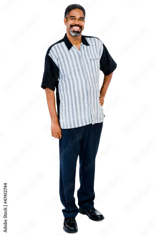 Smiling man posing Smiling man posing