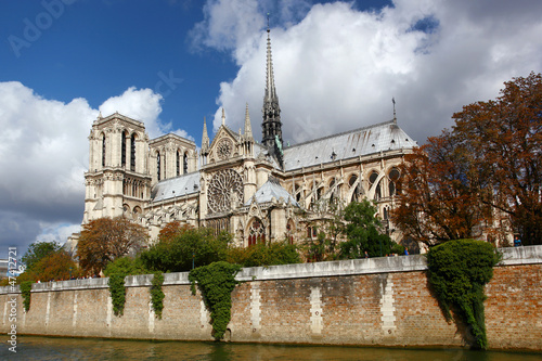 Notre Dame cathedral in Paris, France