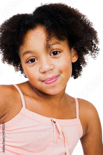 Quadro em tela African American girl smirking