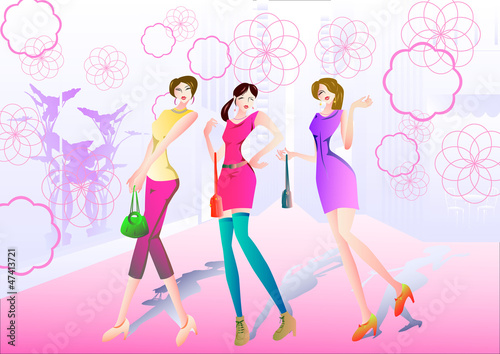 女性　ストリート