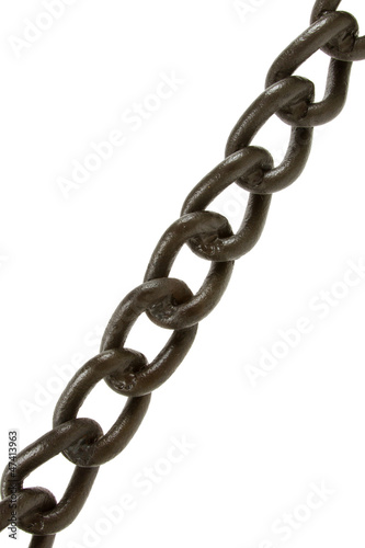 Black chain isolated